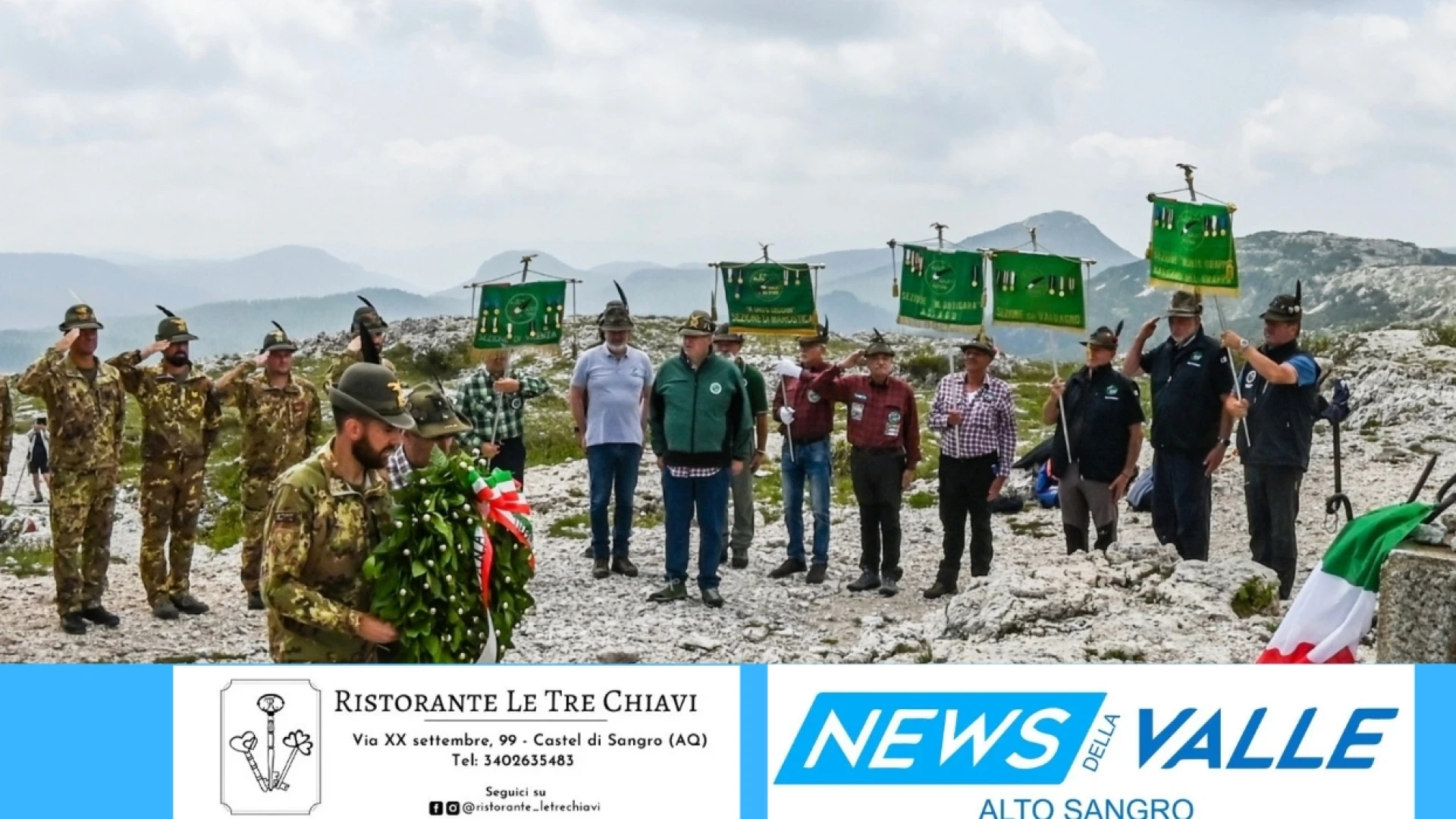 L’Associazione Nazionale Alpini e l'Esercito Commemorano i Caduti sul Monte Ortigara.